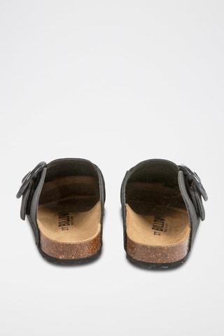 Leren Clogs Zwart