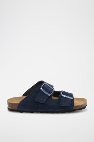 Leren Muiltjes - Blauw