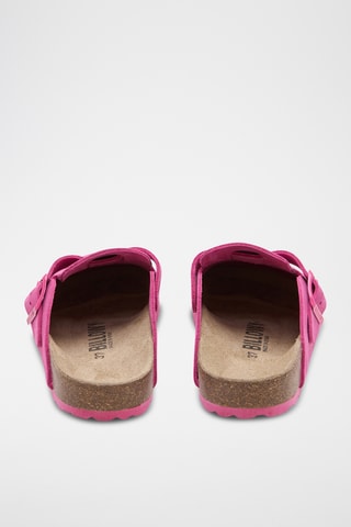 Nubuck Clogs - Fuchsia