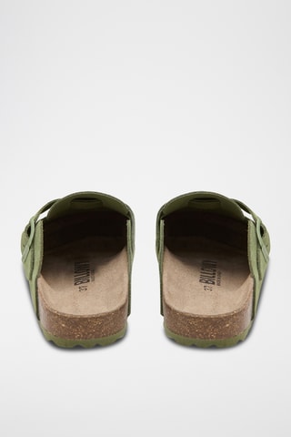 Nubuck Clogs - Olijfgroen