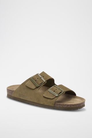 Nubuck Muiltjes - Kaki