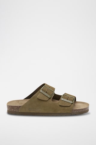 Nubuck Muiltjes - Kaki
