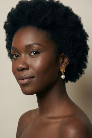 Boucles d'oreilles - Plaqué or jaune et perles de culture d'eau douce