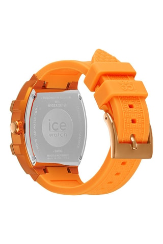 Reloj de cuarzo de silicona ICE Boliday - Naranja y rosa dorado