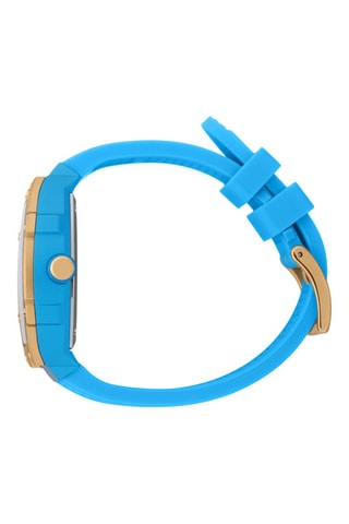 Reloj de cuarzo de silicona ICE Boliday - Azul y dorado
