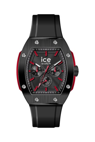 Reloj de cuarzo de silicona WP1 - Negro y plateado