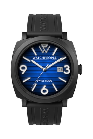 Reloj de cuarzo de silicona - Negro