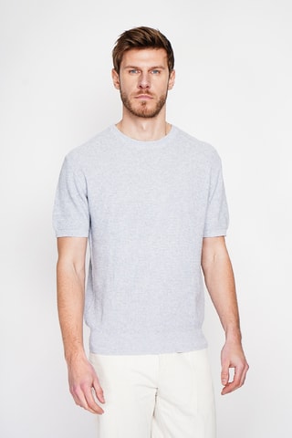 T-shirt in cotone bio - Grigio