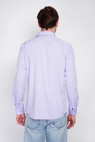 Camicia taglio dritto in bambù - Viola