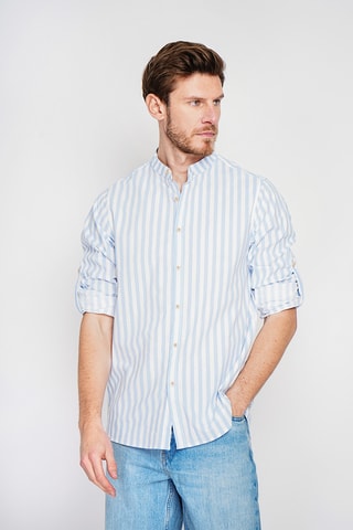 Camicia in lino - Blu
