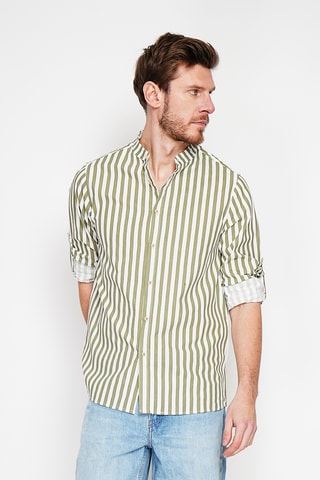 Camicia in lino - Kaki