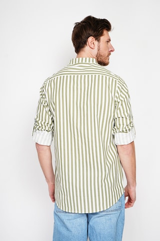 Camicia in lino - Kaki