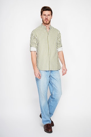 Camicia in lino - Kaki