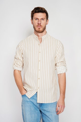 Camicia in lino - Beige