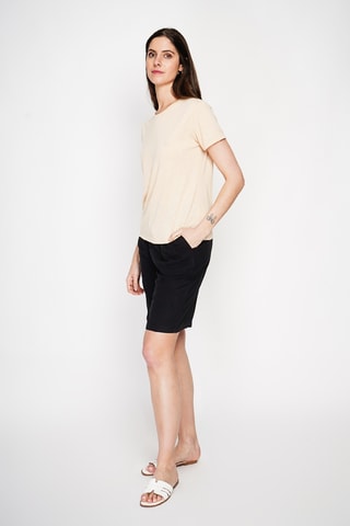T-shirt en lin - Marron