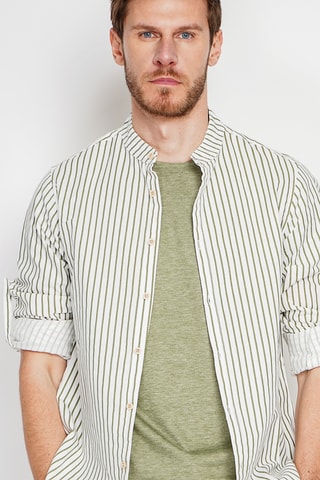Camicia in lino - Kaki