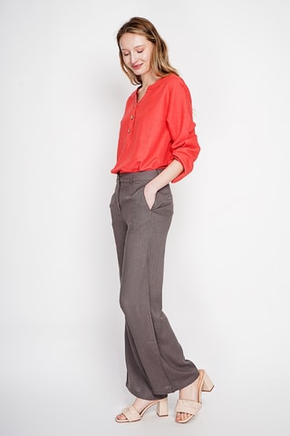 Blouse en lin - Rouge