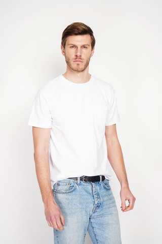 T-shirt in lino - Bianco