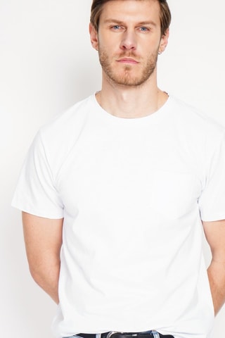 T-shirt in lino - Bianco