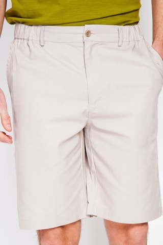 Bermuda semi-slim in lino - Beige