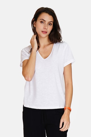 T-shirt en lin - Blanc