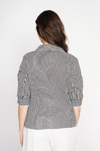 Blouse en lin - Noir