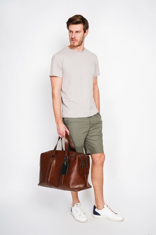 T-shirt in lino - Beige