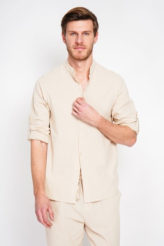 Camicia in lino - Beige