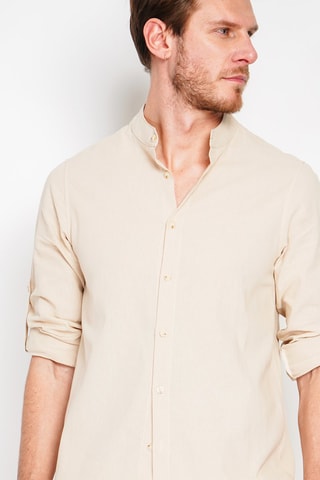 Camicia in lino - Beige