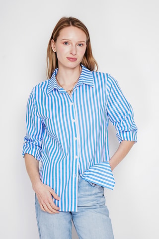 Camicia in lino - Blu