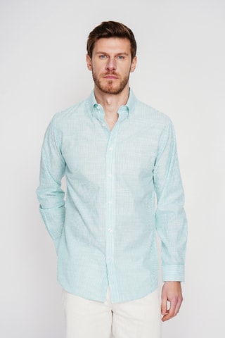 Camicia in lino - Verde