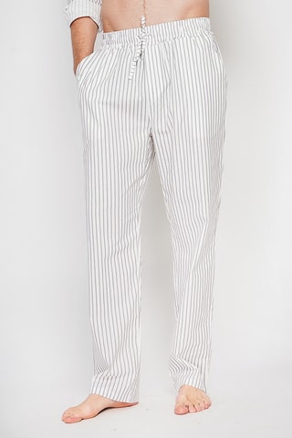Pantaloni straight in lino - Bianco