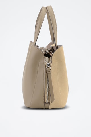 Sac à main en croûte de cuir Sabine - Gris