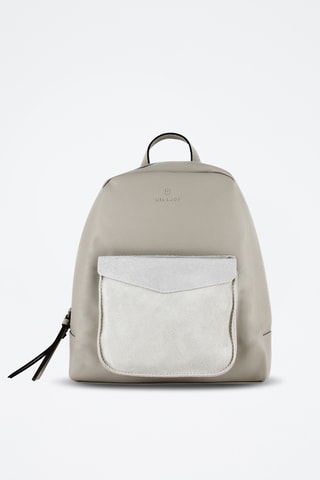 Sac à dos en croûte de cuir Sabine - Gris