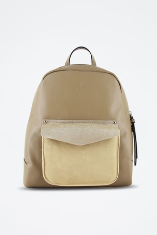 Sac à dos en croûte de cuir Sabine - Gris