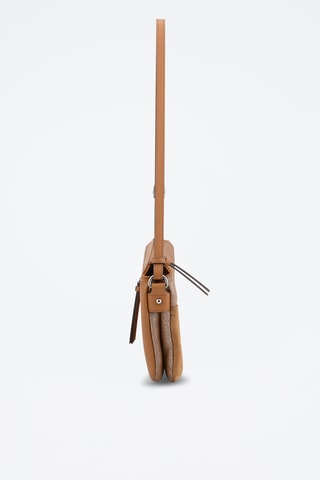 Sac bandoulière en croûte de cuir Sabine - Marron