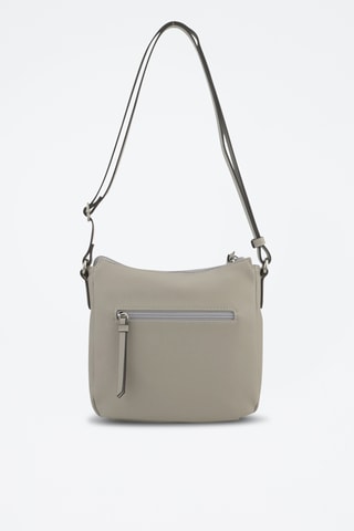 Sac bandoulière en croûte de cuir Sabine - Gris