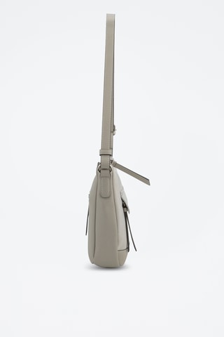 Sac bandoulière en croûte de cuir Sabine - Gris