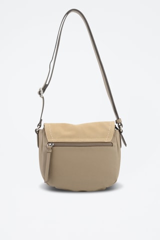 Sac bandoulière en croûte de cuir Sabine - Gris