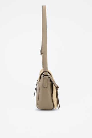 Sac bandoulière en croûte de cuir Sabine - Gris