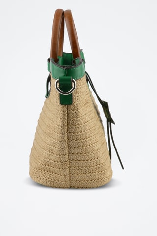 Sac à main - Beige et vert
