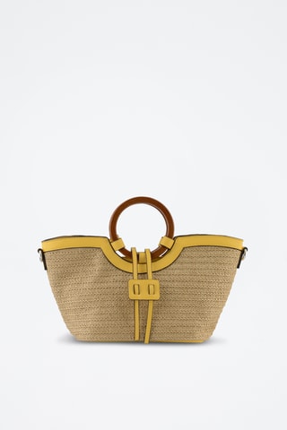 Sac à main - Beige et jaune