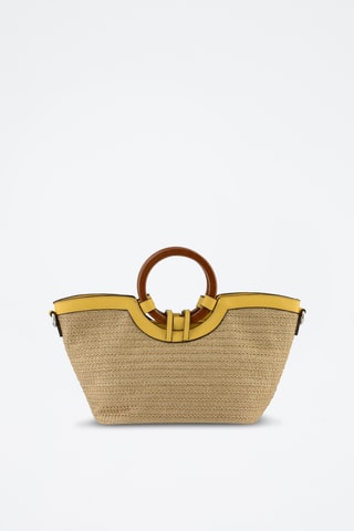 Sac à main - Beige et jaune
