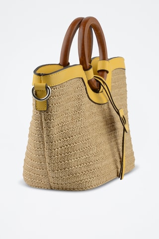 Sac à main - Beige et jaune
