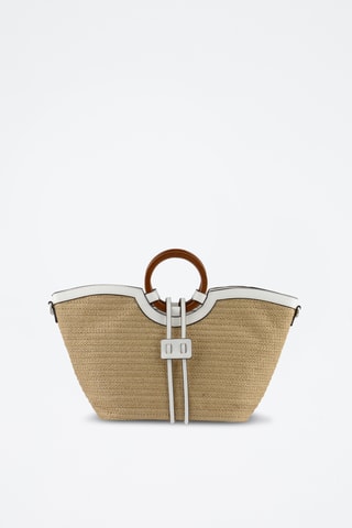 Sac à main - Beige et blanc
