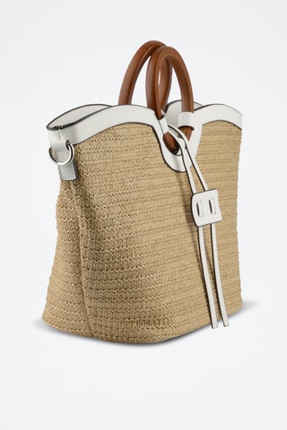 Sac à main - Beige et blanc