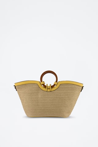 Sac à main - Beige et jaune