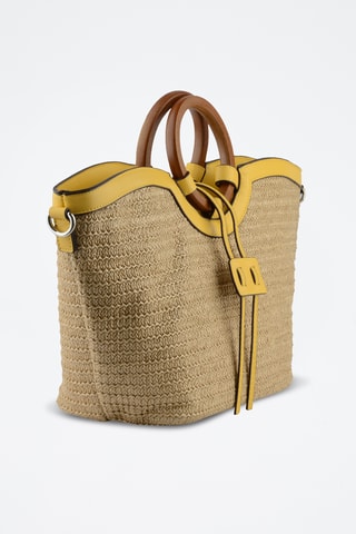 Sac à main - Beige et jaune