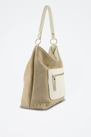 Sac porté épaule en lin - Beige