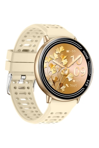 Smartwatch y correa - Beige y dorado